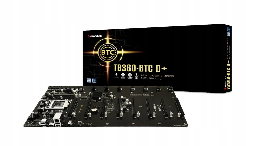 Купить Материнская плата для экскаватора BIOSTAR TB360-BTC 8x PCIe: отзывы, фото, характеристики в интерне-магазине Aredi.ru