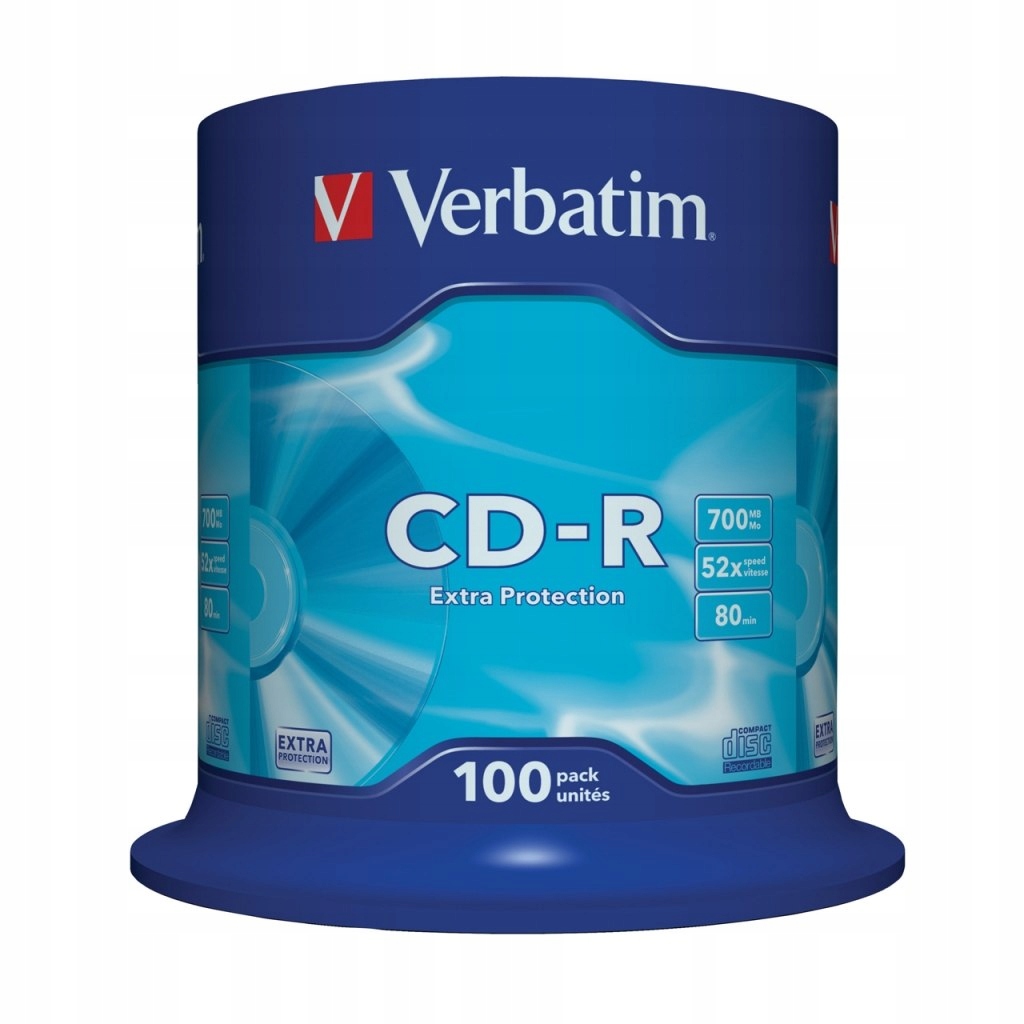 Płyta VERBATIM CD-R 700 MB 52X cake 100 szt.