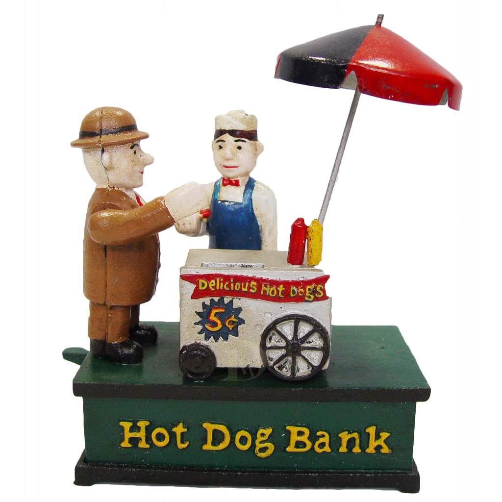 Skarbonka Zabawka Hot Dog, Mechanical Bank