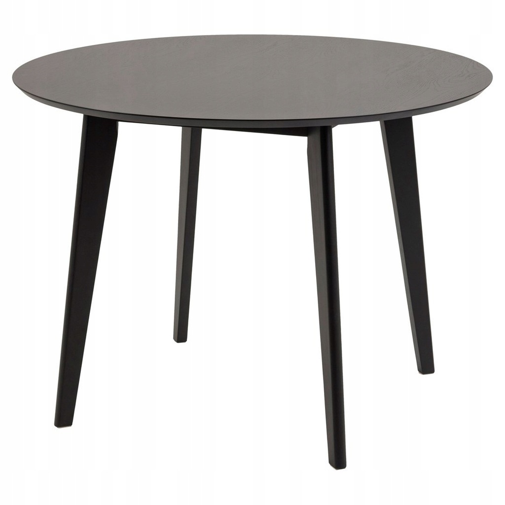 Stół okrągły WAX kolor czarny 105x105 actona - TABLE/DINING/ACT/WAX/OAK+BLA