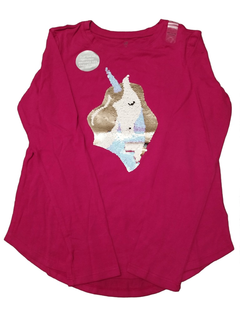 Bluzeczka GAP Kids różowa jednorożec 164/176 xxl
