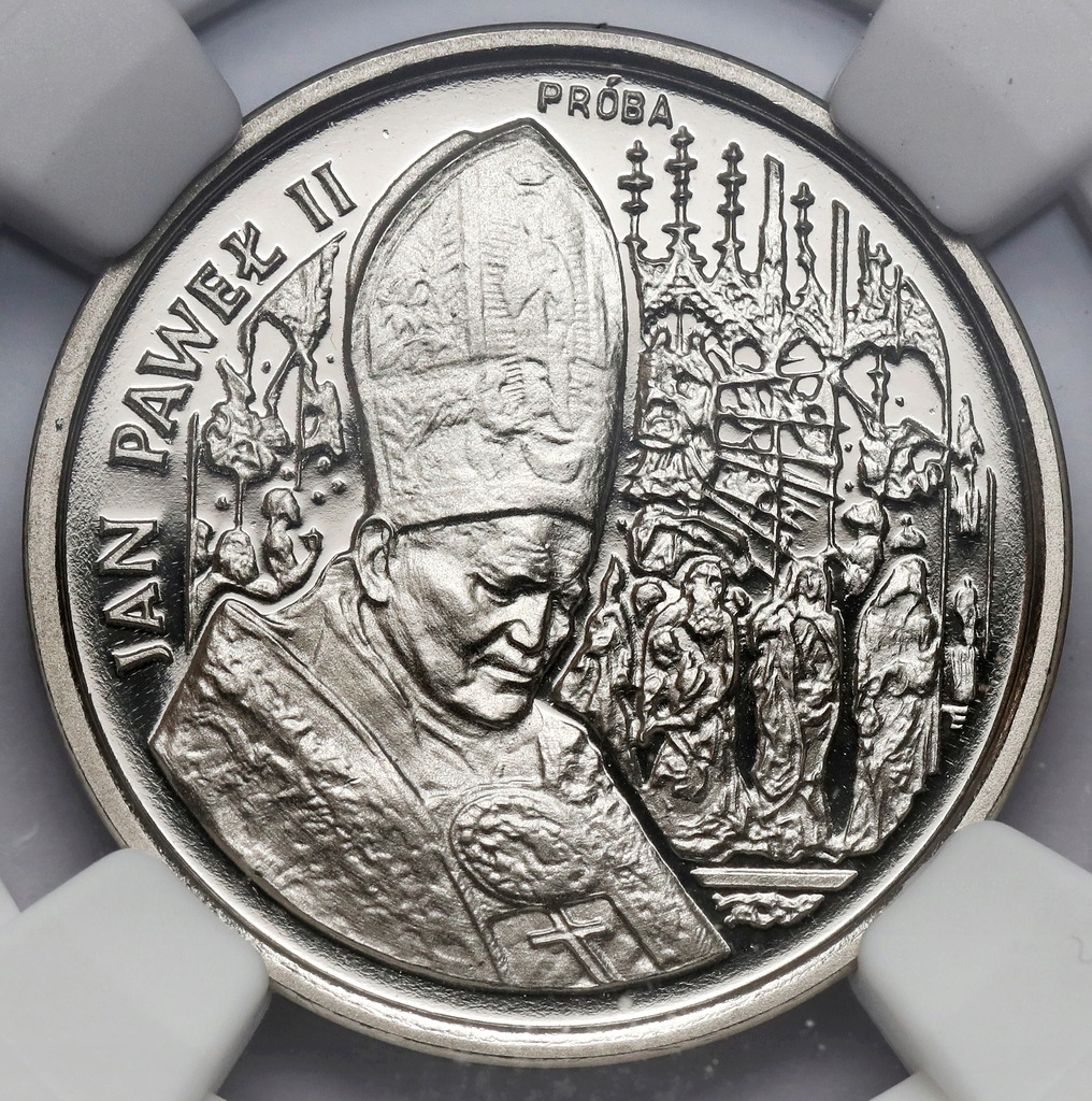 8820. NIKIEL 50.000 zł 1991 Jan Paweł II - ołtarz - NGC PF69 UC
