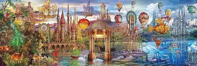 PUZZLE 1000el. PANORAMA FANTASY CLEMENTONI 39424