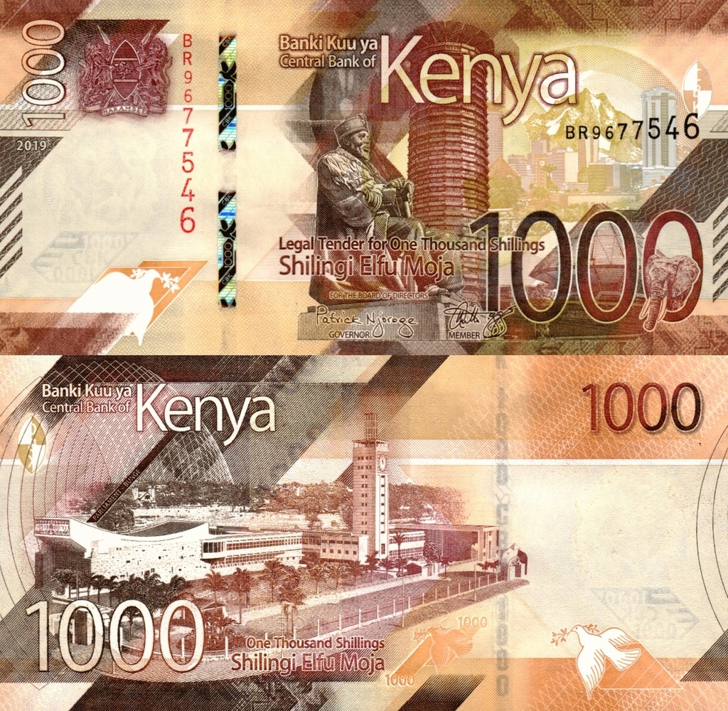 # KENIA - 1000 SZYLINGÓW - 2019 - P-56 (NEW) - UNC