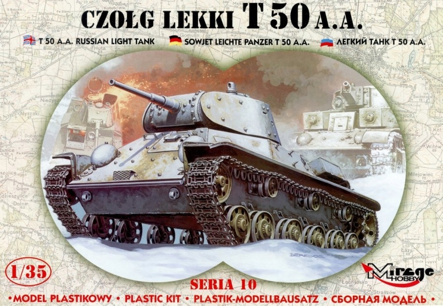 Model do Sklejania Dla Początkujących Czołg T50