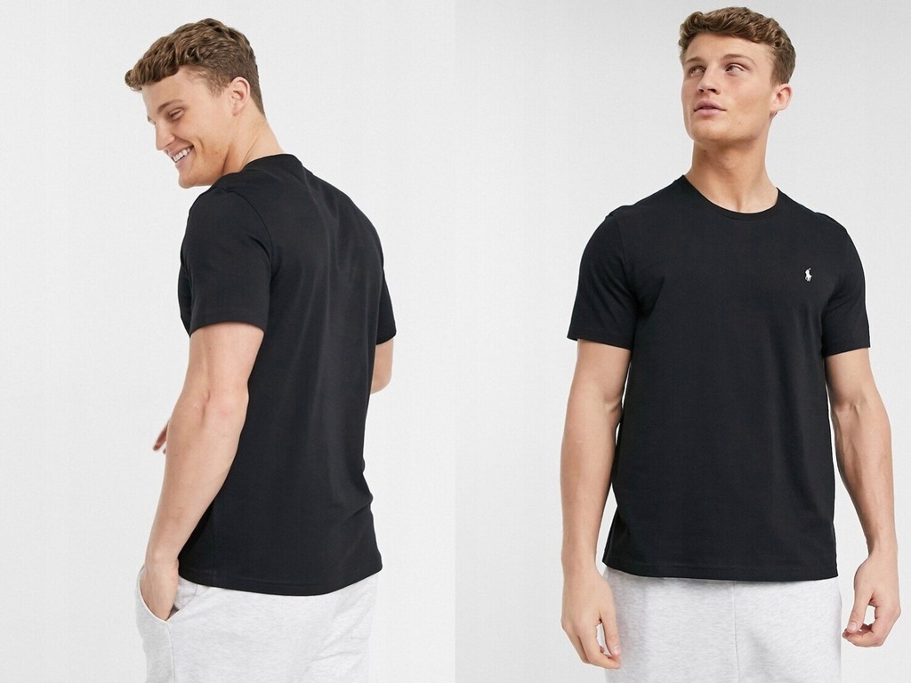 Polo Ralph Lauren Czarny t-shirt z logo XL