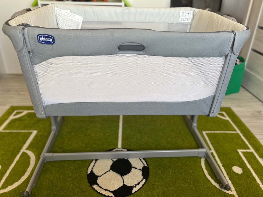 Chicco NEXT 2 ME MAGIC łóżeczko dostawne COOL GREY bujak fotelik