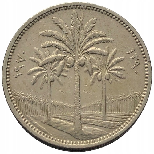 61990. Irak - 50 filsów - 1970r.