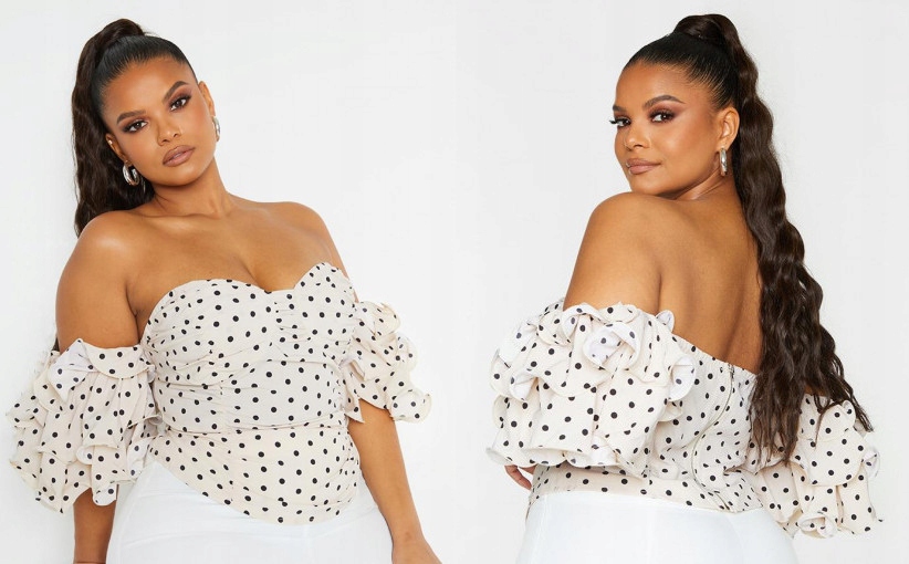X2A116 CROP TOP W GROSZKI PRETTYLITTLETHING 44