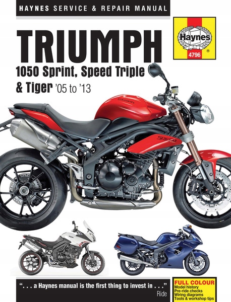 Instrukcja serwisowa Triumph Speed Triple 1050