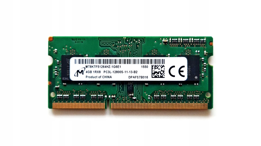 Pamięć RAM DDR3 4GB Micron PC3-12800 1600MHz CL11