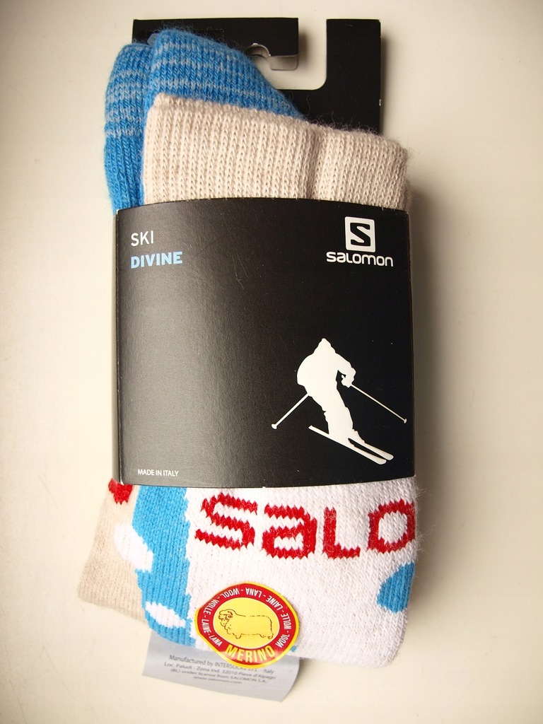 Salomon ski damskie skarpety 37% merino wool 36-38