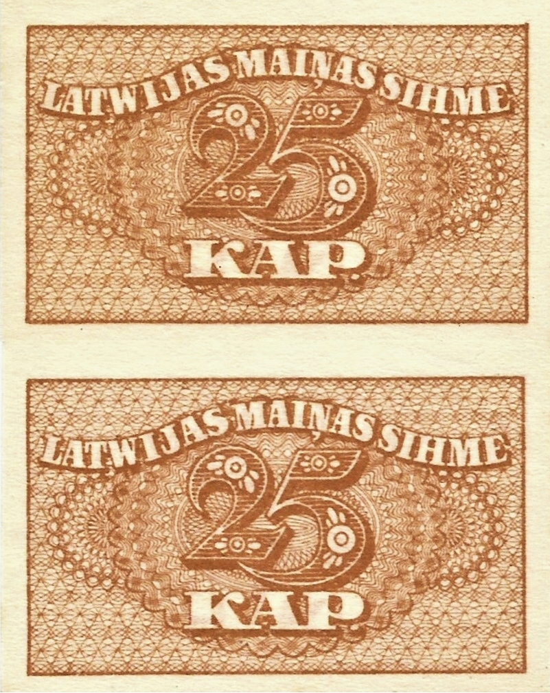 # ŁOTWA - 25 KOPIEJEK - 1920 - P-11 - UNC