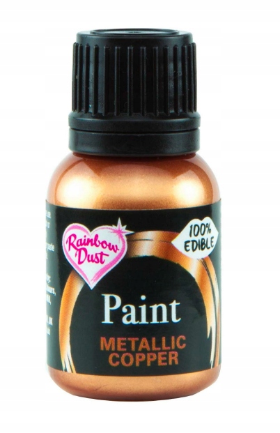 Farba spożywcza jadalna metaliczna miedziana 25 ml