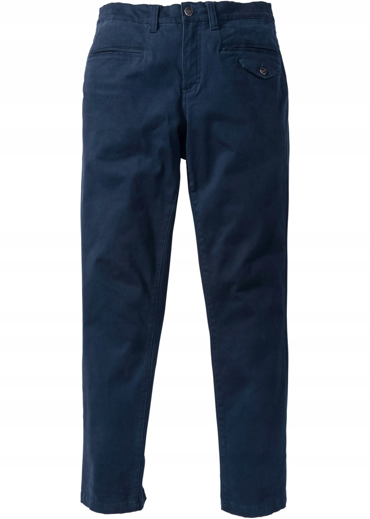 BONPRIX Spodnie Slim Fit Tapered r. 66 BPC
