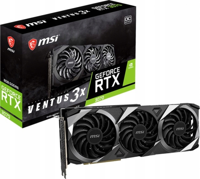 Karta graficzna MSI RTX 3070 VENTUS 3X OC 8 GB