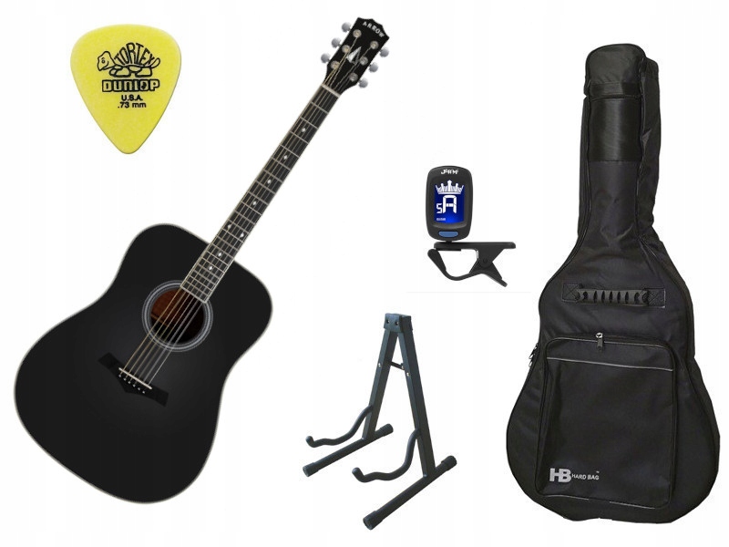 Arrow Silver D BLK Black - gitara akustyczna AKCESORIA - SET4