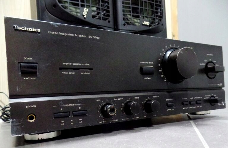 WZMACNIACZ TECHNICS SU-V660 + GŁOŚNIKI JVC