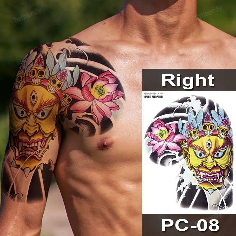 Tymczasowe tatuaże dla mężczyzn tatuaż na ramię duża klatka piersiow