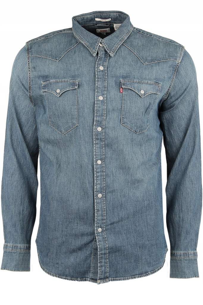 LEVI'S Barstow Western koszula męska jeansowa S