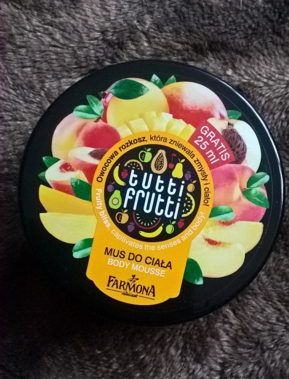 Mus do ciała `Brzoskwinia i mango` Tutti Frutti