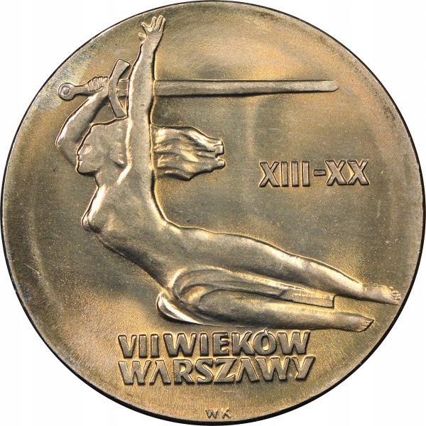 Polska 10 złotych, 1965 VII Wieków Warszawy, Nike