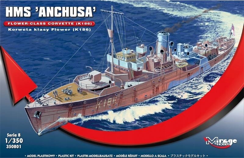 BRYTYJSKA KORWETA KLASY FLOWER K186 HMS ANCHUSA -