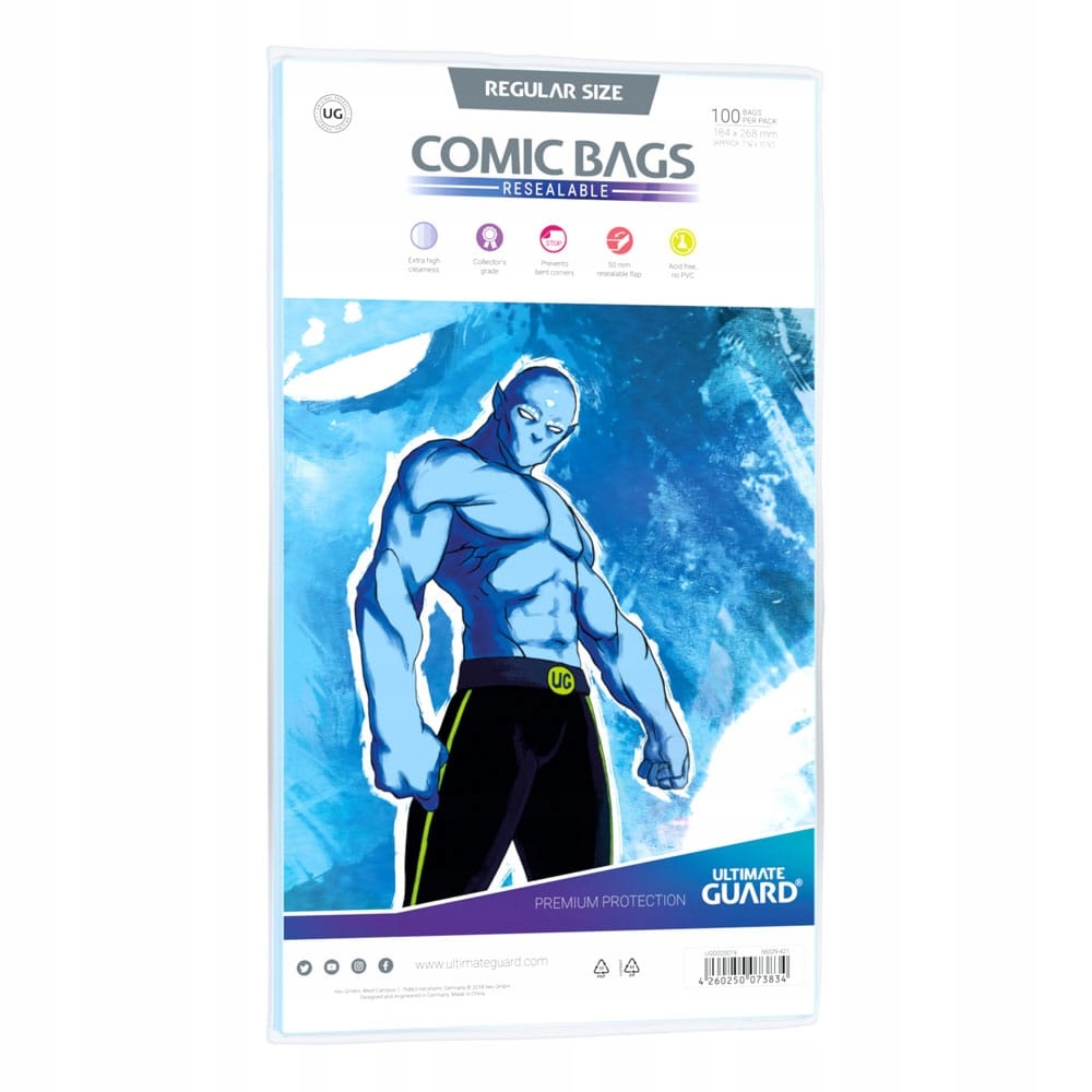 Ultimate Guard Koszulki do komiksów Comic Resealable (100) - Regular Size
