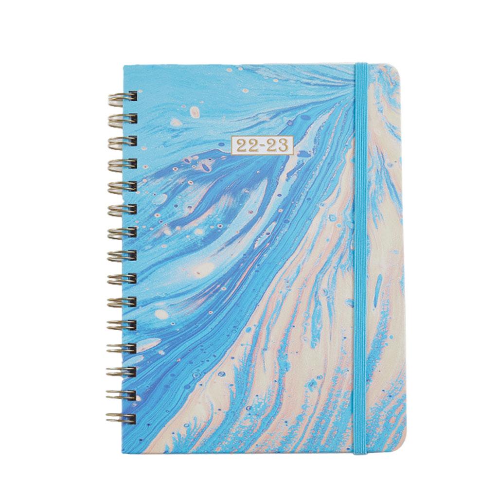 Planner Monthly/Weekly Calendar Agenda Hardcover Daily peacock quicksand