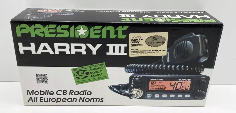 CB RADIO PRESIDENT HARRY III MODEL TXMU268