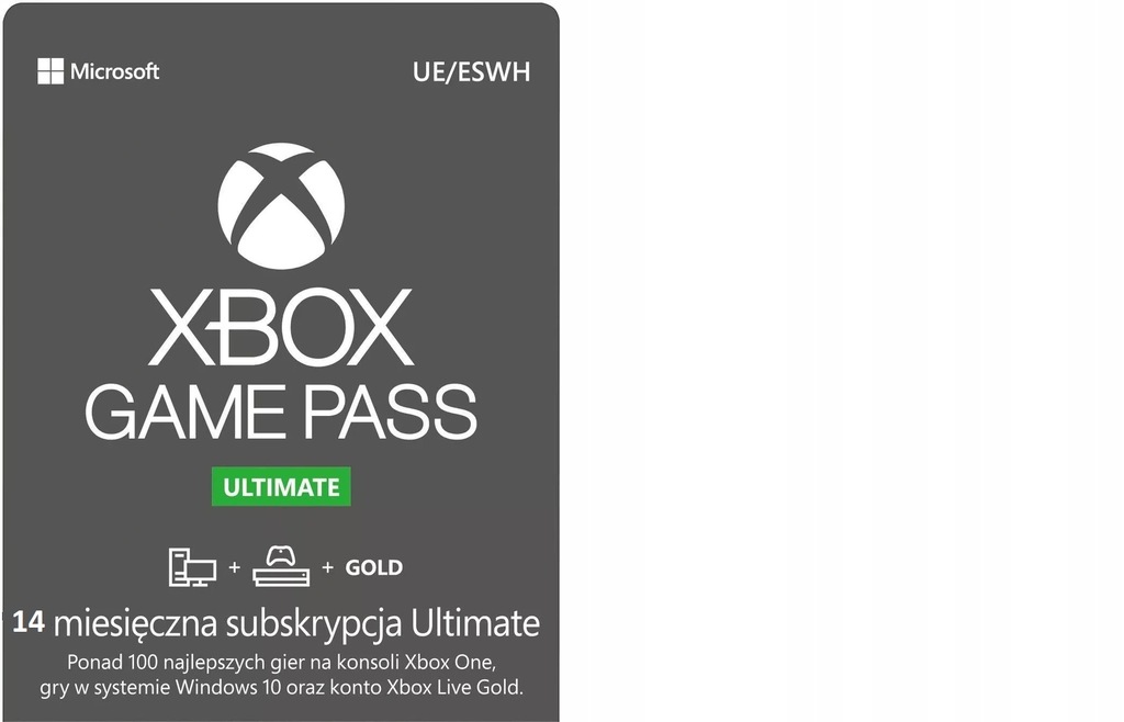 XBOX GAME PASS ULTIMATE 14 MIESIĘCY KONTO