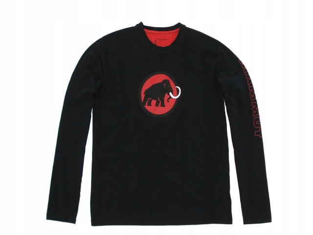 MAMMUT ___ Czarna Bluza Męska LONGSLEEVE r. L