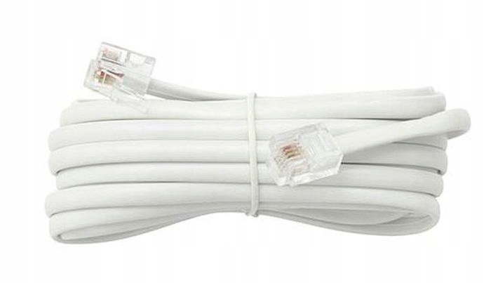Kabel telefoniczny SP4-4 2m 2x RJ11 biały