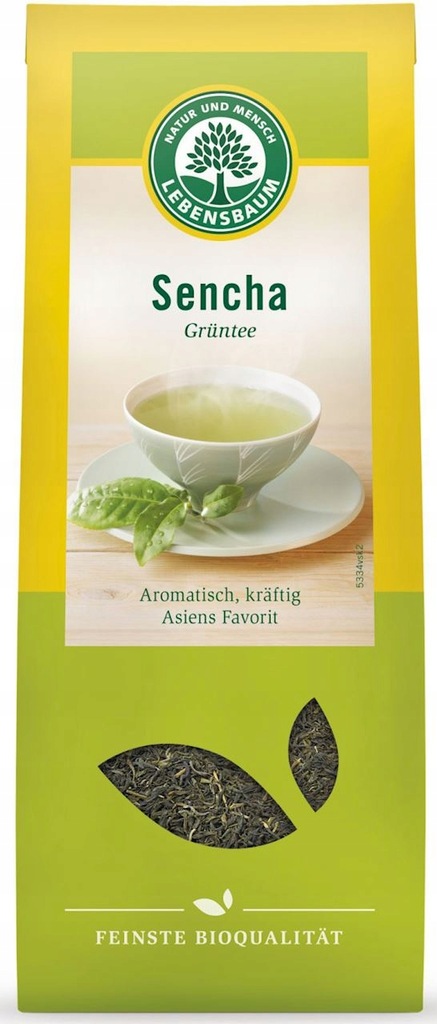 HERBATA ZIELONA SENCHA LIŚCIASTA BIO 75 g - LEBENS