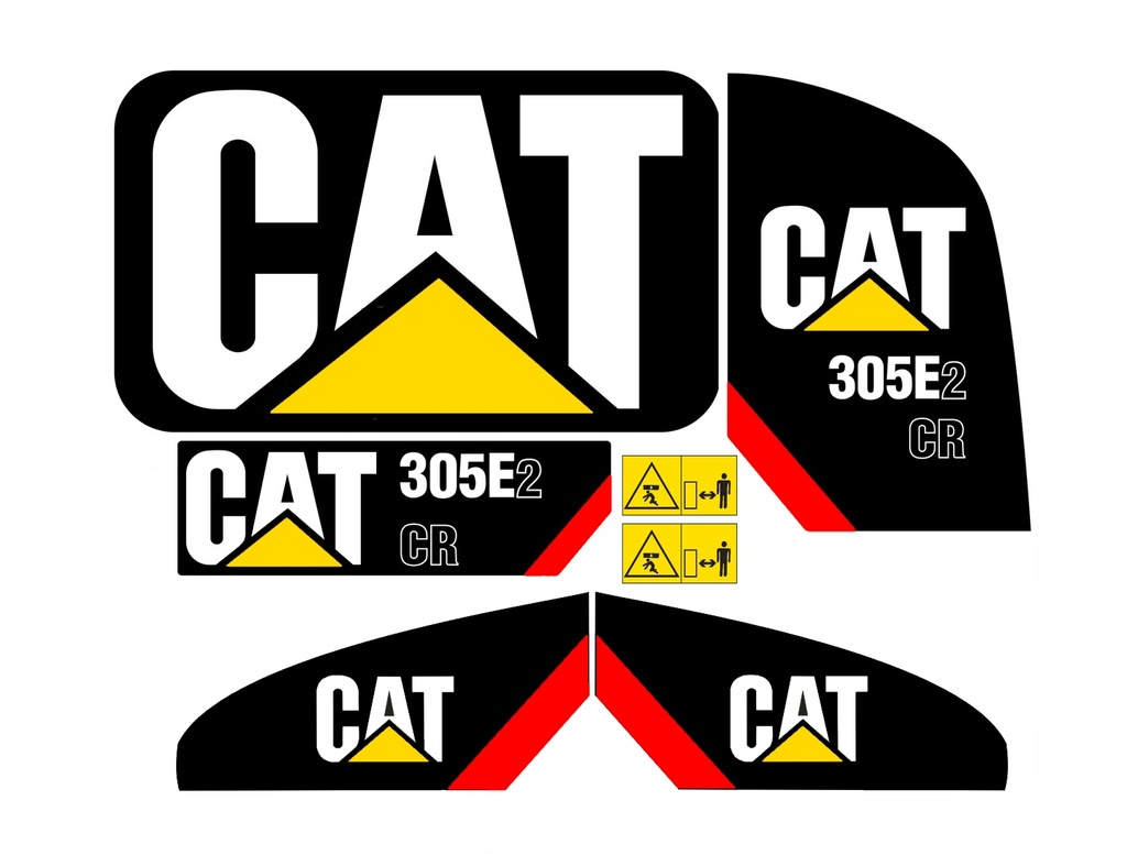 Naklejki oklejenie CAT Caterpillar 305E2 CR