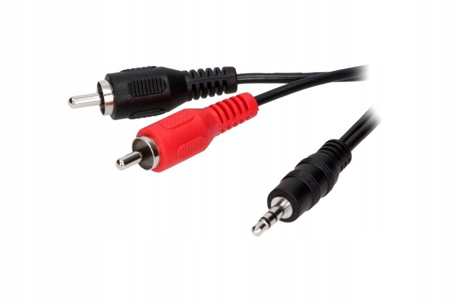 KABEL MINI JACK 3,5 mm 2x RCA CINCH 5M STEREO