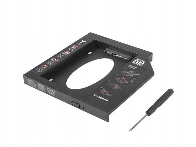 Adapter HDD Lanberg ramka 5.25'' -> 2.5'' SLIM 12.7mm HDD w miejsce CD/DVD