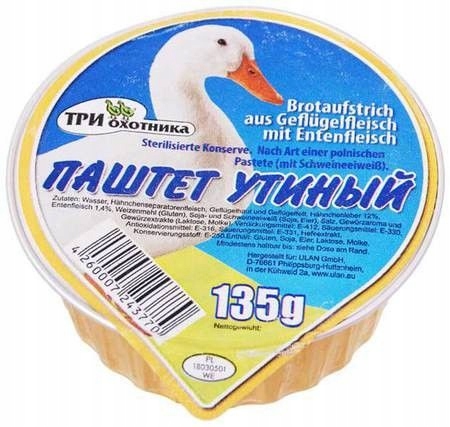 Pasztet z kaczki Tri Ochotnika 130g