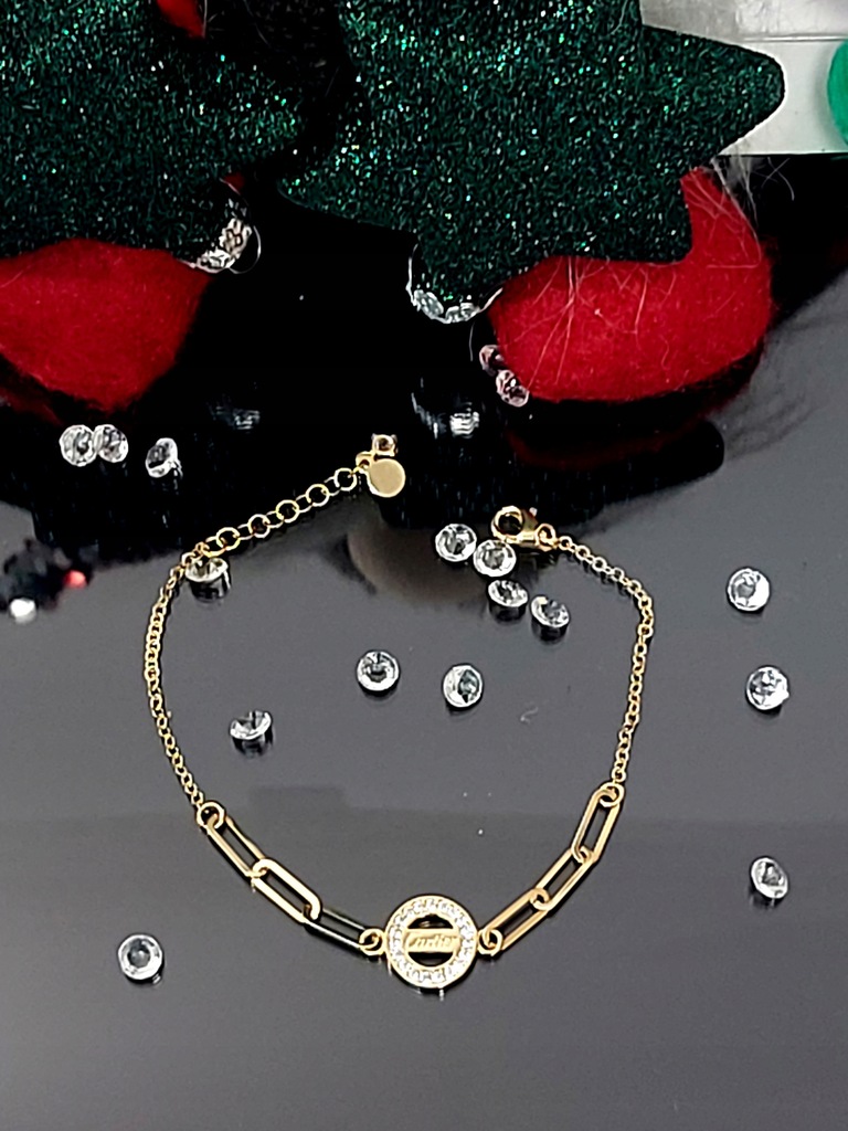 ZŁOTA BRANSOLETKA CARTIER 2,77 G 18 CM 585 P