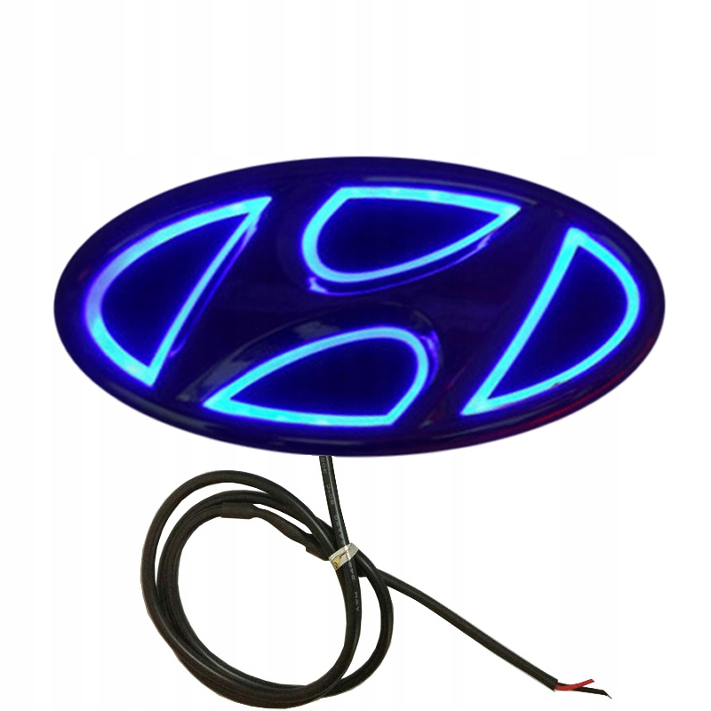 LED podświetlane logo samochodu Hyundai 14.5X7.2cm - 12596766926 ...
