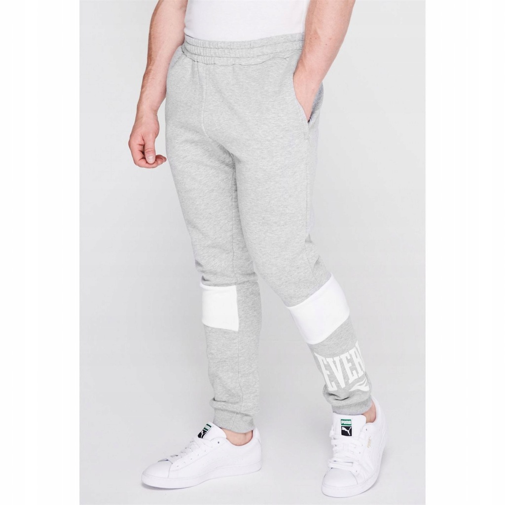 Spodnie dresowe Everlast S joggery szare K2969