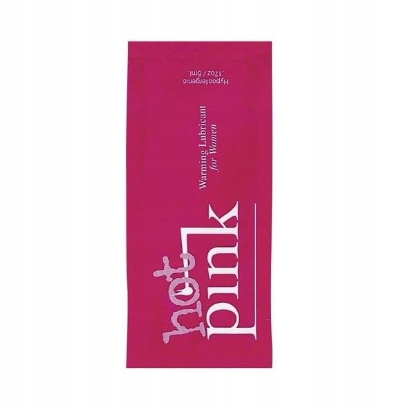 Lubrykant rozgrzewający (saszetka) - Pink Hot Pink 5 ml Pink