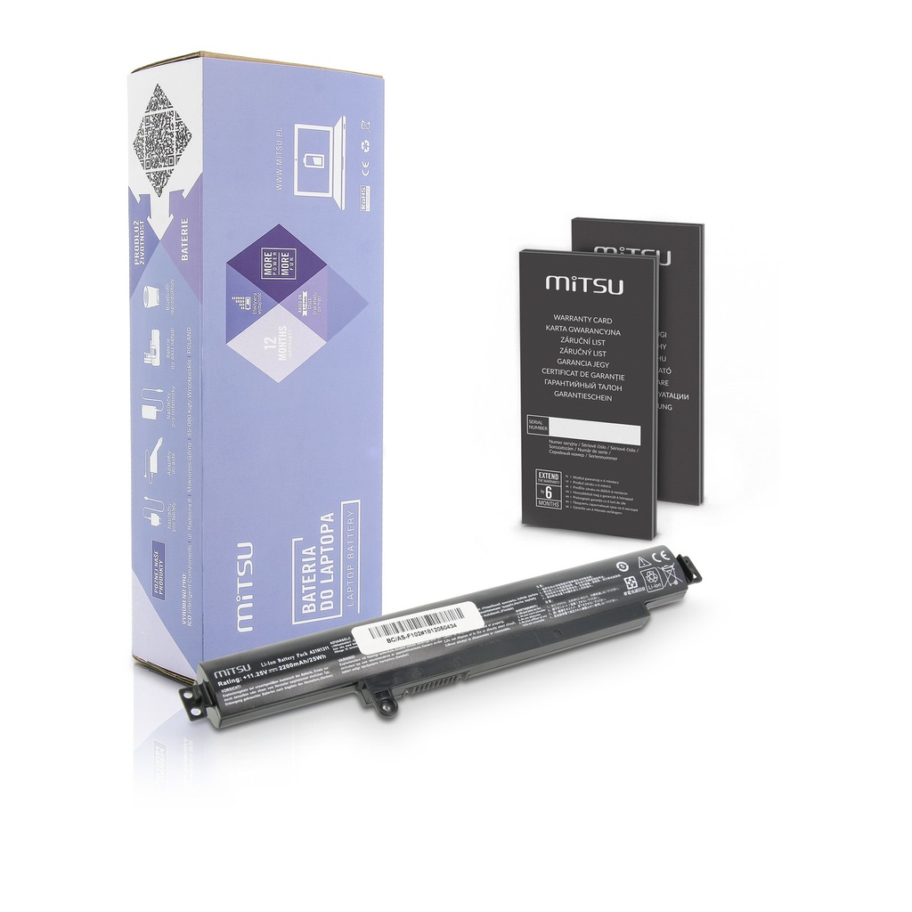 Bateria Mitsu do Asus Vivobook F102BA 11.25V 2200m