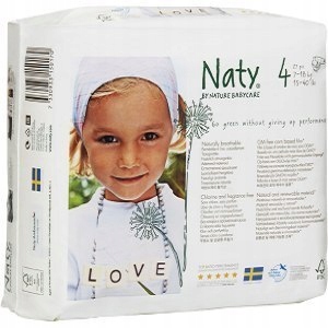 NATY Pieluchy jednorazowe no.4, 7-18 kg, 27 szt EK