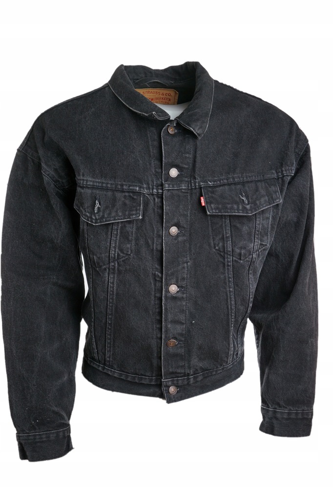LEVI'S kurtka jeansowa czarna ROZ.L E2 23