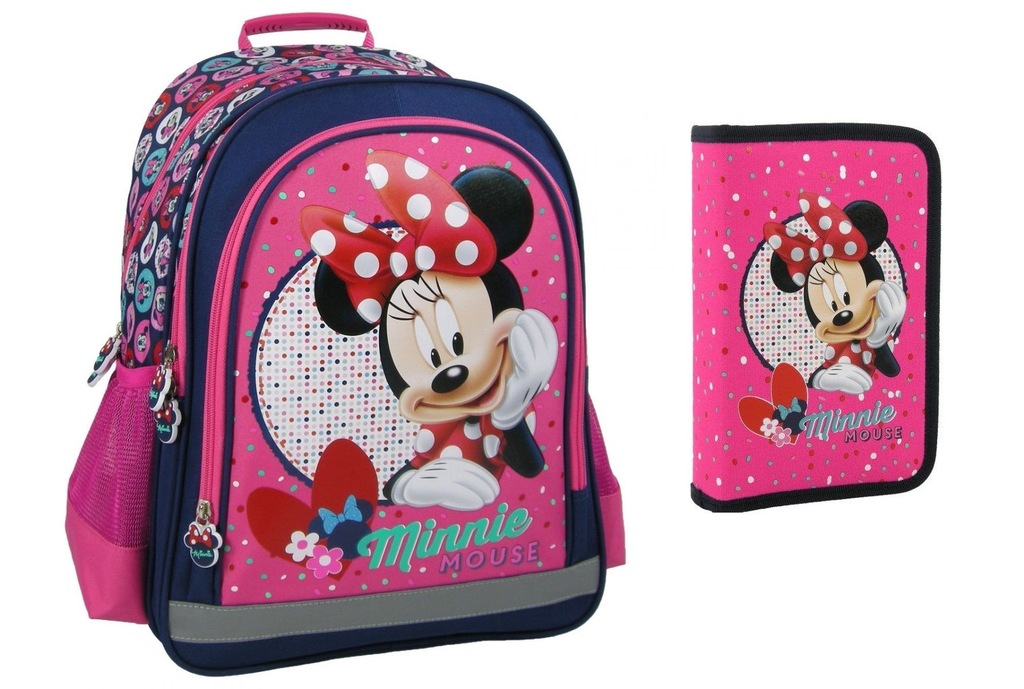 Plecak szkolny Myszka Minnie Disney Derform + piórnik gratis
