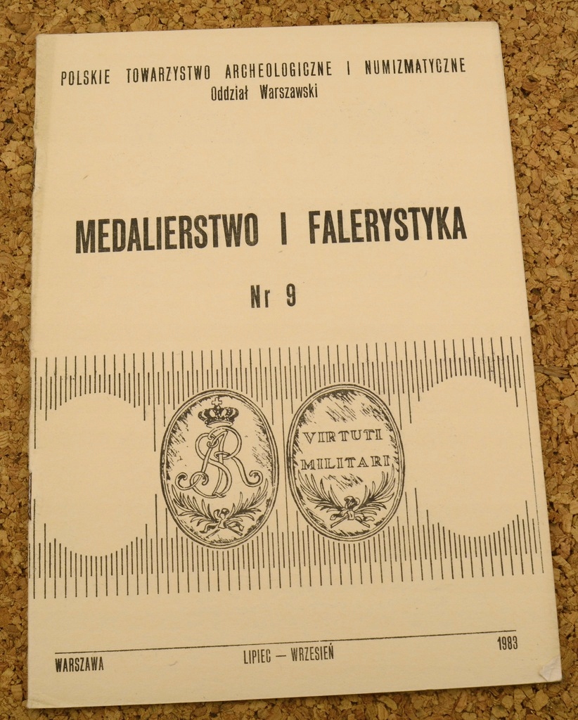 Broszura Medalierstwo i falerystyka Nr 9 1983 r.