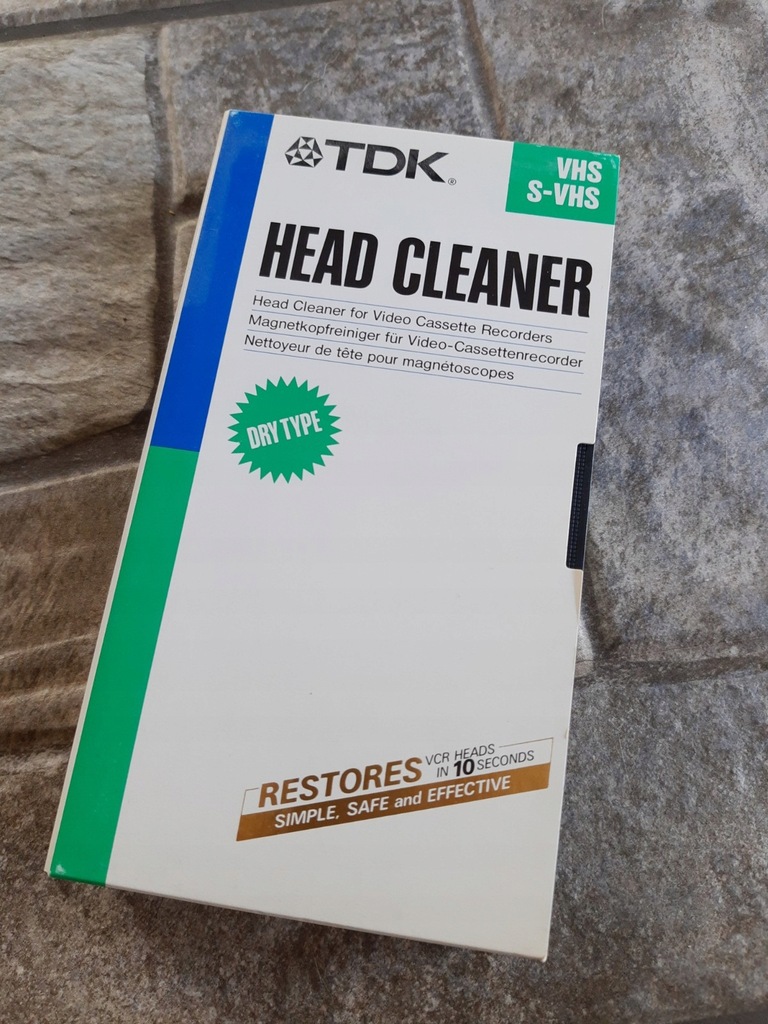 Kaseta VHS TDK Wideo Head Cleaner 11016691709 oficjalne archiwum