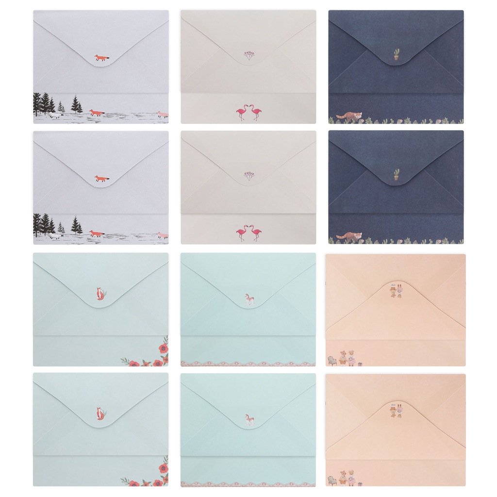 54pcs Letter Envelope Stationery Paper Set