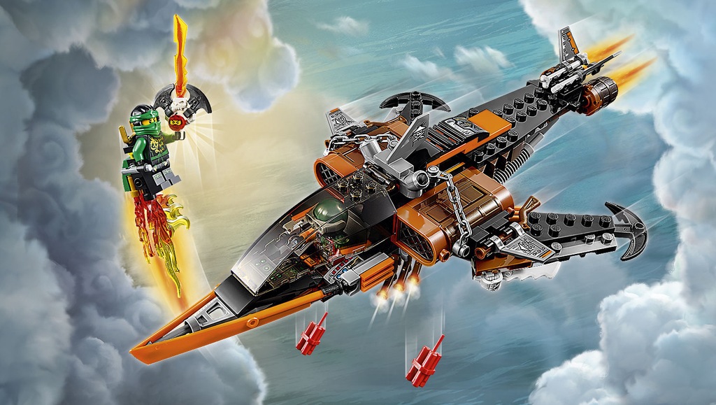 LEGO NINJAGO 70601 PODNIEBNY REKIN SKLEP POZNAŃ - 7113746088 ...